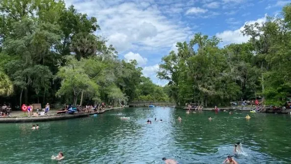 Take a refreshing dip into the springs on a hot summer day.