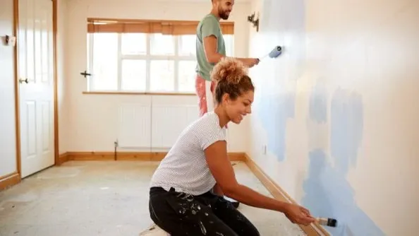 A fresh coat of paint can instantly make someone else’s old house feel like your new home.